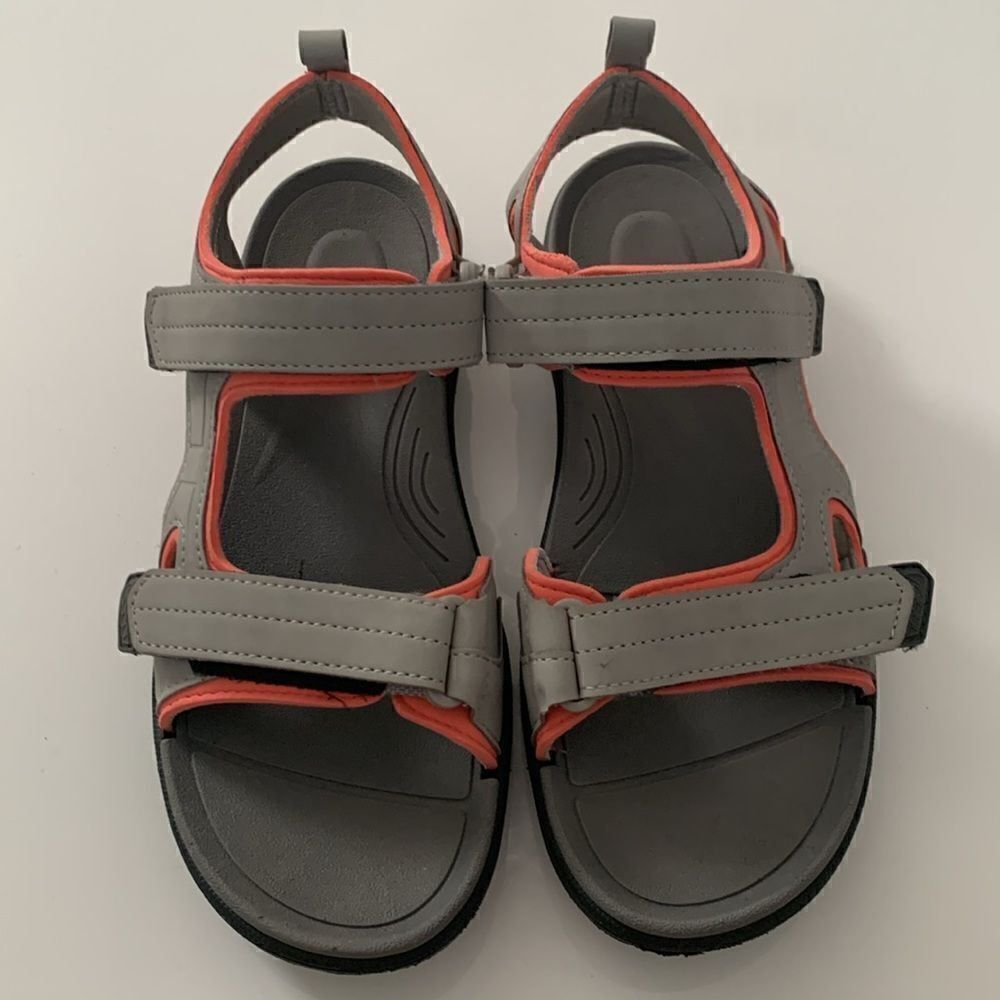 NWT Northside Lightweight Flexible Water Resistant Gray Pink Sandals Size 8 - Picture 2 of 12
